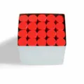 Large thick red chalk set, 20 pieces per box, ideal for blackboard and drawing use. - Red