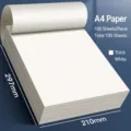 Thickened A4 blank draft paper notepad, 100 sheets per book, ideal for students calculations. - Blank Style / A4 (100 Sheets/Thickened)