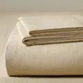 Βαμβακερό σεντόνι ζακάρ μονόχρωμο μπεζ μινιμαλιστικό μαλακό κλινοσκεπάσματα υφάσματα - Lingwei Πράσινο / Μονό σεντόνι 120x230 cm