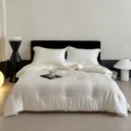 Luxurious tencel cotton jacquard duvet core, ultra soft and comfortable for bedroom decor. - 200*230cm Spring & Autumn Quilt 5.2 Jin / Silk Gauze White