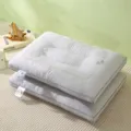 Comfortable grey neck protection pillow core set for students and adults home use. - Single / Gray