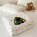 Summer air conditioning quilt soft breathable thin blanket cute black cat embroidery bedding - Christmas Cats / 150x200cm Single Summer Quilt