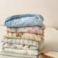 Lenzuolo con angoli in doppia garza di cotone simpatico motivo cartone letto singolo - Modello di Combinazione