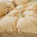 Βαμβακερό διπλής στρώσης κίτρινο χαριτωμένο κουτάβι εκτύπωση παπλωματοθήκη σετ ζεστό στυλ - Σκύλος Pipi