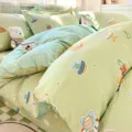 Cotton bedding set, cute astronaut bear print, soft breathable duvet cover and bed sheet. - Space Bear / 120x150cm Single Duvet Cover