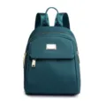 Mini nylon backpack for women stylish casual daily travel daypack dark green school bag - Post Blue