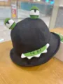 Cute cartoon frog bucket hat for women and men, black 3d big eyes sun protection basin hat. - 53-58cm (Adjustable) / Black