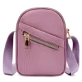 Oxford cloth mini crossbody bag for women, versatile shoulder phone bag, casual daily use. - Pink