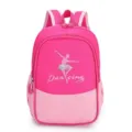 Pink children schoolbag girls cute ballet dance backpack for kids school bag - L / Rose Red