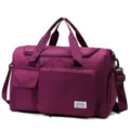 2023 Nuevo Bolso de Viaje Plegable de Doble Bolsillo Moda Gran Capacidad Bandolera - Fucsia