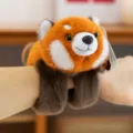 Cute red panda plush slap bracelet soft cartoon animal wrist band toy lovely creative gift - Slap Bracelet / 26cm / Raccoon