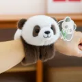 Cute cartoon panda plush slap bracelet wristband soft stuffed toy creative gift for friends - Slap Bracelet / 26cm / Brown Panda
