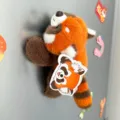 Cute Red Panda Plush Toy Fridge Magnet Soft Slap Bracelet Cute Animal Decor Gift 1pc - Refrigerator Magnet / 15cm / Raccoon