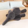 Peluche elefante grigio cuscino, morbida simpatica bambola di peluche per camera da letto. - Grigio / 70 cm Non perde peli, facile da pulire