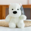 Cute white plush toy doll soft stuffed animal lovely fluffy companion desktop decoration item - Westie (with Sound)
