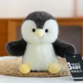 Cute penguin plush toy soft stuffed animal cute desktop doll decoration gift for kids and girls - Penguin (No Sound)