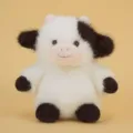 Cute black and white cow plush toy fluffy stuffed animal soft doll for kids holiday gift - Cow