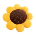 Cute sunflower plush cushion soft flower pillow for sofa living room chair home decor main view - 30 cm / Yellow