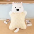Cute floral plush toy pillow, soft stuffed animal doll for kids and girls, cozy room decor soothing toy. - Dog