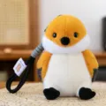 Cute little bird plush toy pendant, soft sparrow parrot keychain for bag and gift - Sparrow Palm Plush