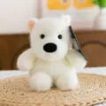 Lindo peluche de oso blanco compañero de escritorio suave juguete de peluche para niños - Westie / 15 cm (alta calidad oficial)