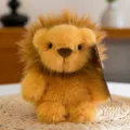 Cute fluffy lion plush toy soft stuffed animal lovely desktop companion doll for kids and home - Lion / 15cm (Official High Quality)