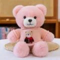 Süßer rosa Plüsch Teddybär im weichen Strickpullover, perfektes Mädchen Geburtstagsgeschenk. - 30 cm / Rosa
