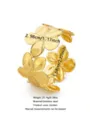 Golden stainless steel plumeria flower open cuff bracelet for women fashion jewelry. - Three-Dimensional Plumeria Style (RT113SZ) / Gold