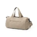 Canvas reistas duffel bag voor dames, grote casual weekendtas met comfortabele schouderband. - Grijs