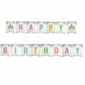 Guirlande anniversaire licorne en papier fanion joyeux anniversaire decoration fete enfant - Licorne