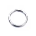 Roestvrijstalen sleutelhanger metaal plat gespleten ring zilver kleur variant accessoire. - 25mm / Staalkleur