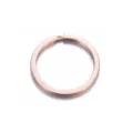 Roestvrijstalen platte sleutelring in roségoud, duurzame metalen sleutelhanger variant voor hardware. - 25mm / Roségoud