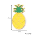 Pineapple Stainless Steel Pendant Yellow Green Enamel DIY Jewelry Accessory 21x11mm - Pineapple