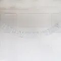 Silver glitter Happy Birthday banner party decoration hanging bunting sign for celebration. - Glitter Silver Happy Birthday Banner (New Style)