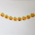 Halloween pumpkin paper banner garland string party hanging decoration festival style. - Pumpkin Expression Banner