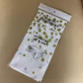 Gouden sterren wegwerp plastic tafelkleed rechthoekig waterdicht feestelijke decoratie - Wit tafelkleed met gouden sterren 137*274 cm