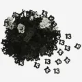 Coriandoli e paillettes nere e argentate numero 13 per decorazione di festa di compleanno. - Ghirlanda di paillettes nera 13 anni / 10.00g