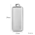 Roestvrij staal lege rechthoekige foto hanger DIY ketting sieraden accessoire 29x11mm - Rechthoek Stijl (A0610) / 11x29mm / Staalkleur