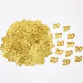Coriandoli dorati numero 20 lucidi decorazione per tavola festa di compleanno eventi. - Paillettes dorate 20 / 10.00g