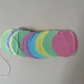 Ghirlanda di cerchi in carta colorata per feste, matrimoni e compleanni, variante multicolor. - Mix Macaron