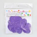 Guirlande banniere en papier coeur violet pour decoration de fete et fete danniversaire. - Guirlande de cœurs 4m - violet