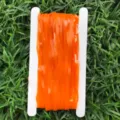 Matte orange foil fringe curtain card wrap for birthday party wedding background decor. - Orange