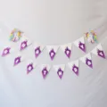 Unicorn Birthday Paper Banner Happy Birthday Party Pennant Flag Decoration Hanging Decor - Triangle Unicorn Banners