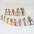 Colorful clown birthday banner party decoration hanging flag for kids celebration event - 1