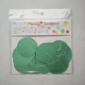 Green glitter paper circle garland for party and birthday celebration decoration, 2m length. - 2m / Glitter Green Circle Garland