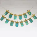 Blue glitter crown birthday banner with gold letters HAPPY BIRTHDAY for party decor. - Large Bronzing and Glitter Blue Crown Birthday Bunting
