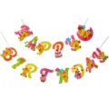 Guirlande feliz cumpleaños oso brillantina tierno dibujo animado fiesta decoración niño niña - Guirnalda de oso con purpurina