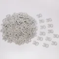 Coriandoli metallici argento numero 30 decorazione tavola per festa di compleanno - Paillettes argentate 30 / 10.00g