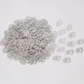 Confetti argentati numero 40 per la decorazione della tavola di festa di compleanno. - Paillettes argentate 40 / 10.00g