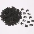 Coriandoli paillettes neri numero 30 per decorazione tavola festa di compleanno e celebrazioni. - Striscioni con šequin neri "30" / 10.00g